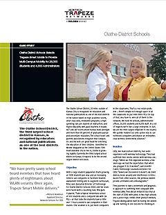 Case Study about Olathe Schools district-wide WLAN deployment written for Trapeze Networks